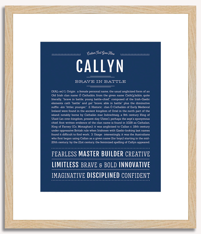 Callyn | Name Art Print