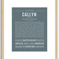 Callyn | Name Art Print