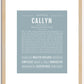 Callyn | Name Art Print