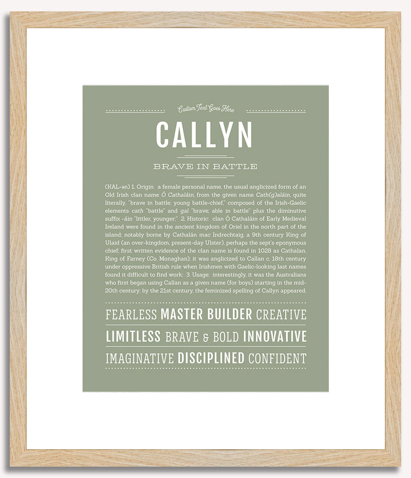 Callyn | Name Art Print