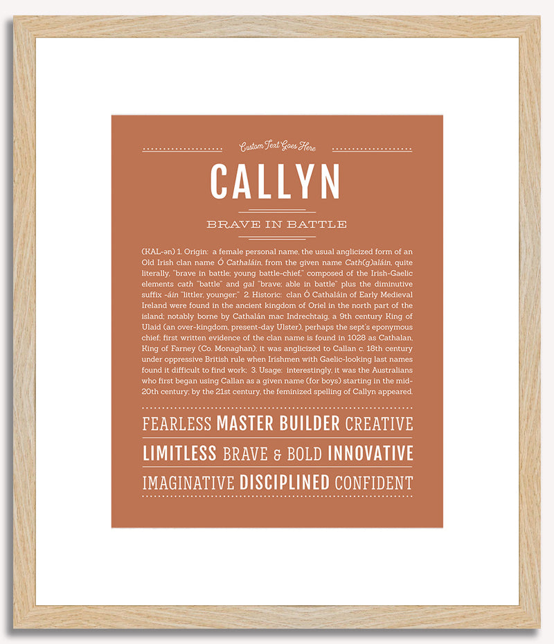 Callyn | Name Art Print