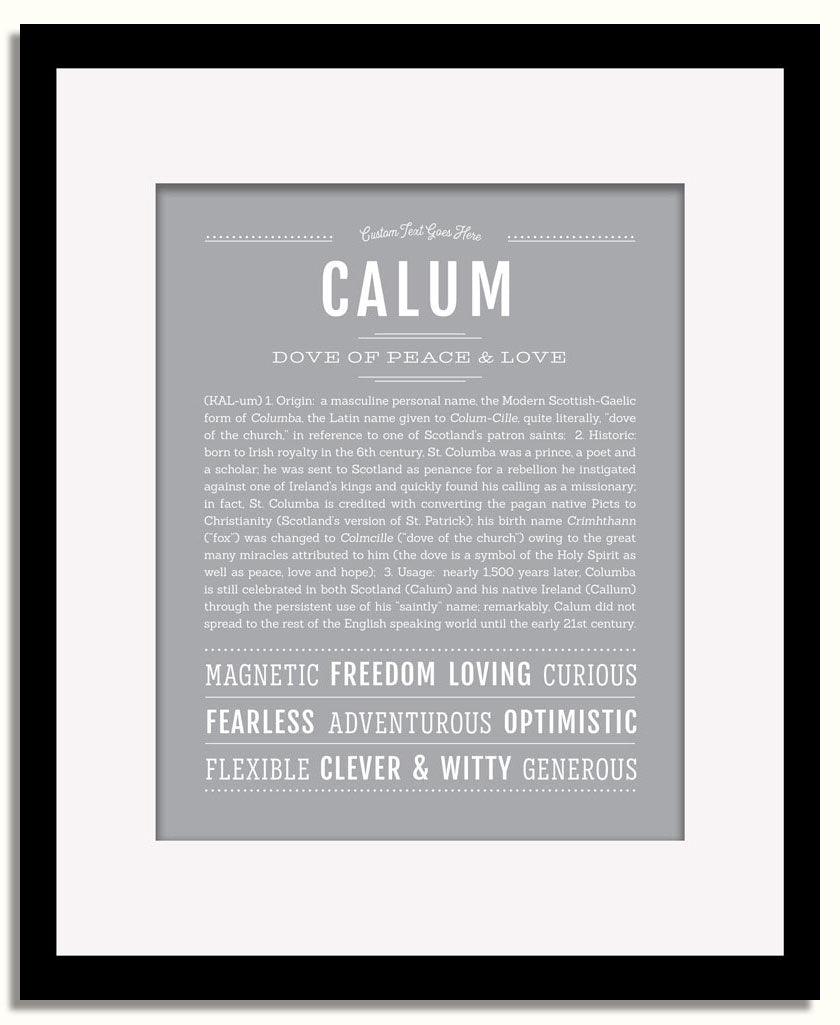 Frame Options | Sage | Black Frame, Matted