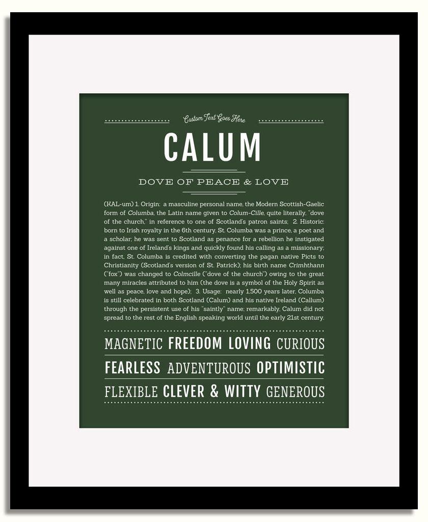 Frame Options | Deep Forest | Black Frame, Matted