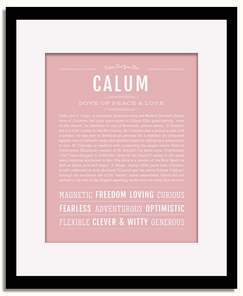 Frame Options | Dusty Rose | Black Frame, Matted