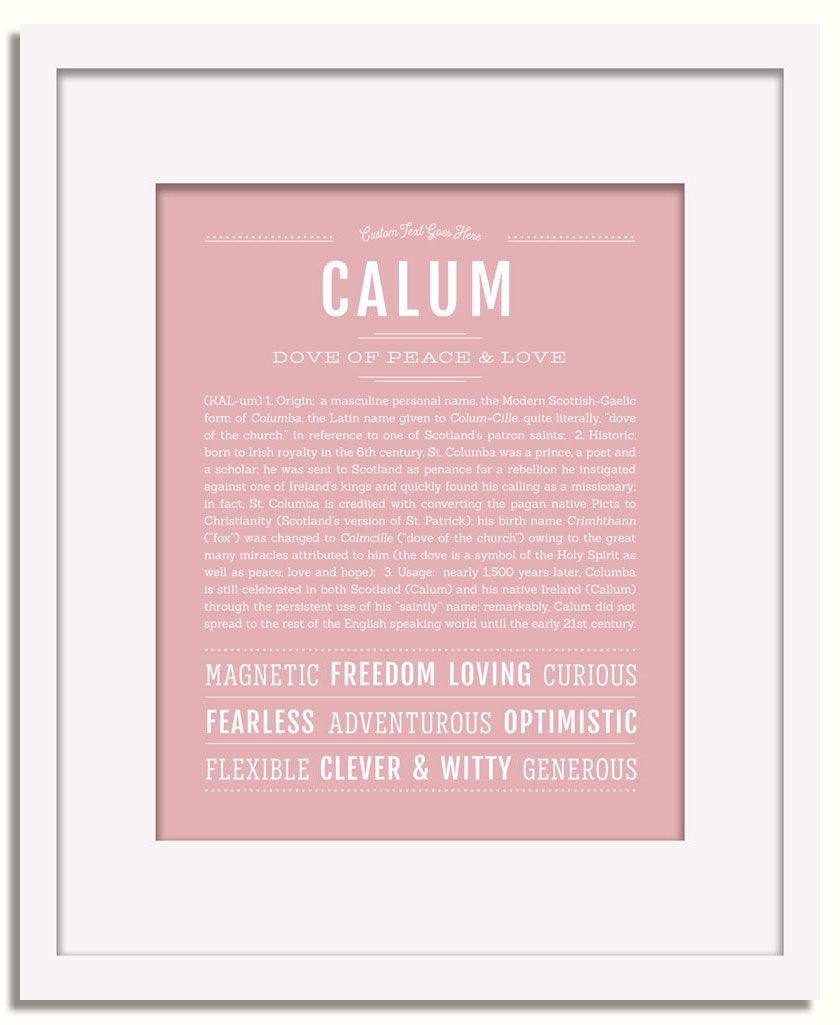 Frame Options | Dusty Rose | White Frame, Matted