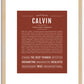 Calvin | Name Art Print