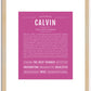 Calvin | Name Art Print