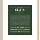 Calvin | Name Art Print