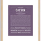 Calvin | Name Art Print