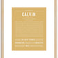 Calvin | Name Art Print