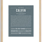 Calvin | Name Art Print