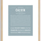 Calvin | Name Art Print