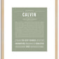 Calvin | Name Art Print