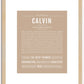 Calvin | Name Art Print