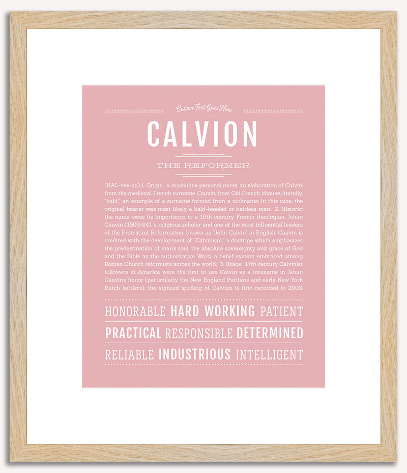 Calvion | Name Art Print