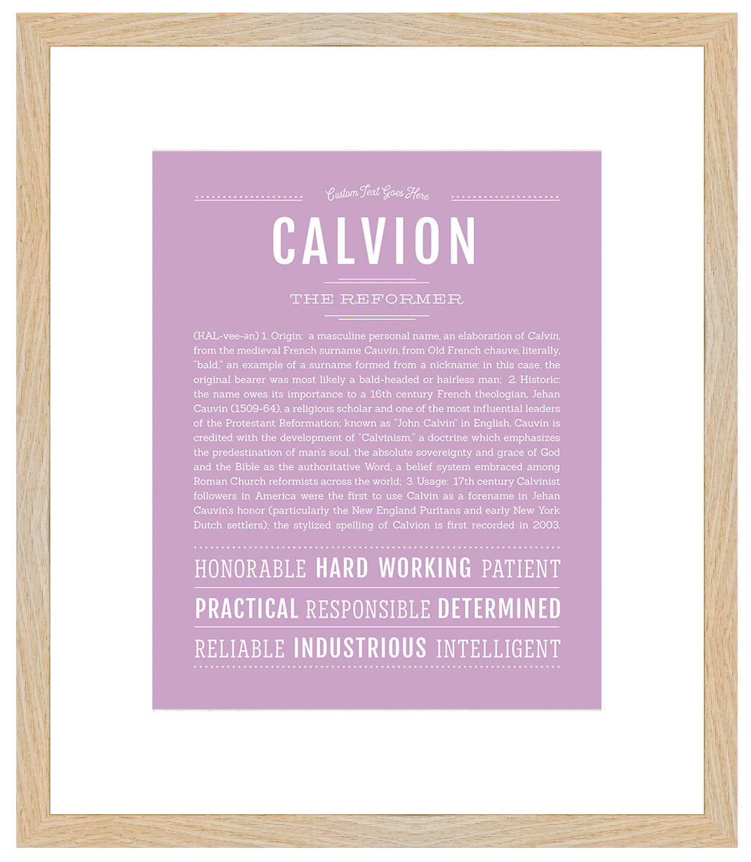 Calvion | Name Art Print