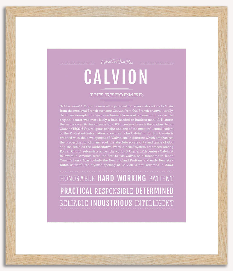 Calvion | Name Art Print