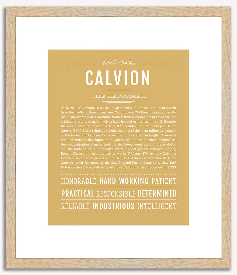 Calvion | Name Art Print