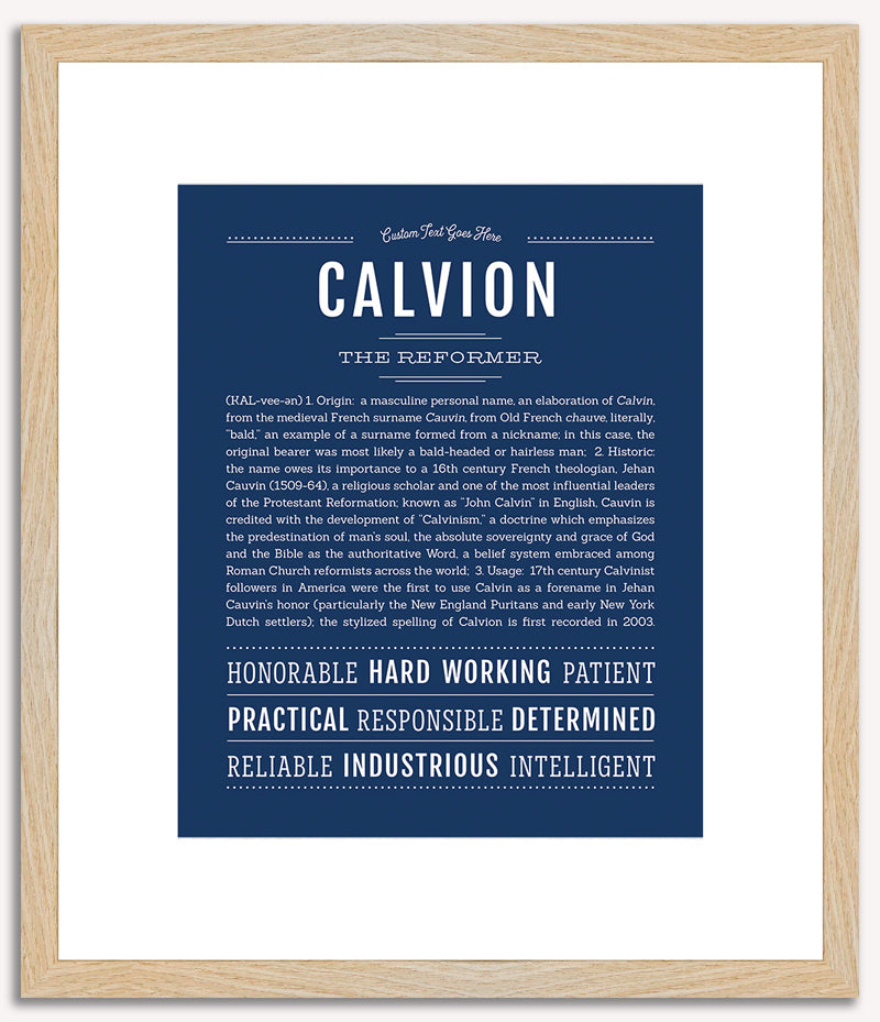 Calvion | Name Art Print