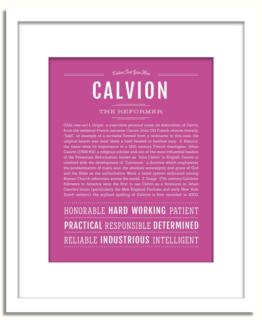 Frame Options | Dark Pink | White Frame, Matted