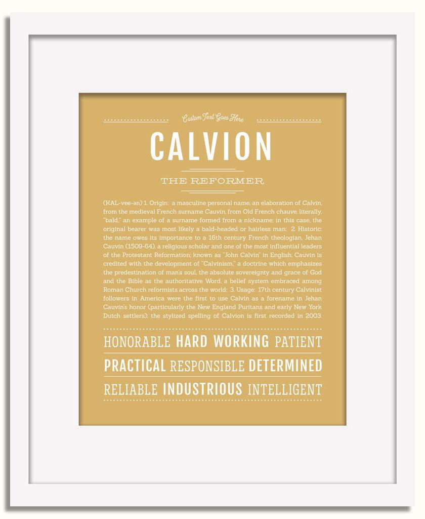 Frame Options | Matte Gold | White Frame, Matted