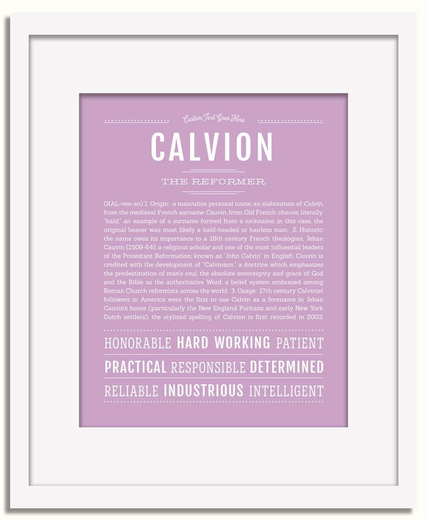 Frame Options | Lilac | White Frame, Matted