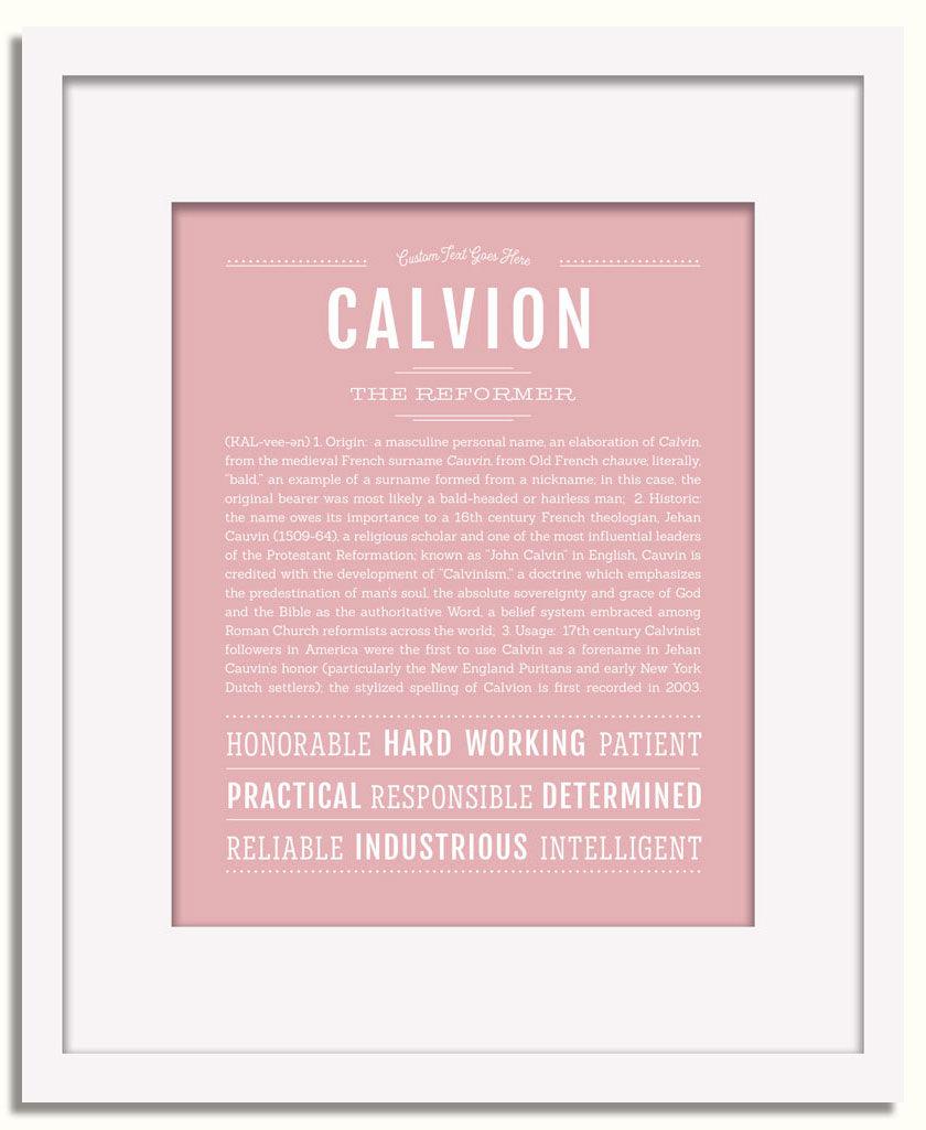 Frame Options | Dusty Rose | White Frame, Matted