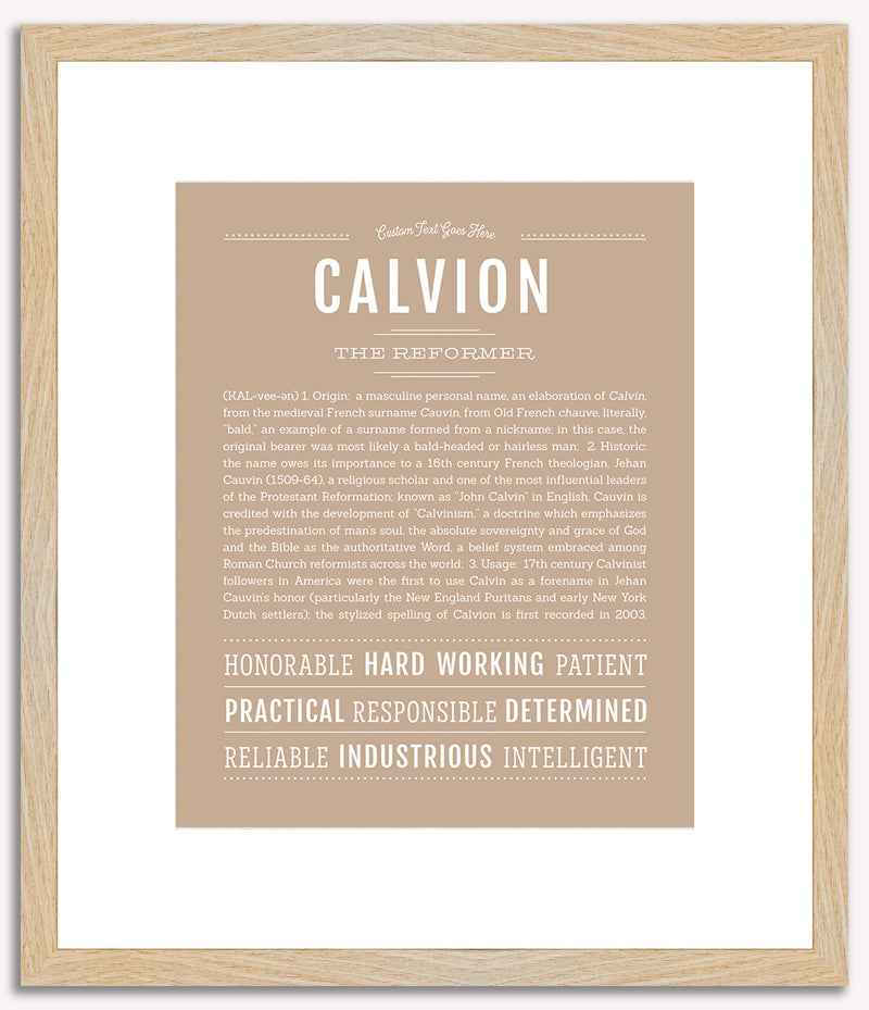 Calvion | Name Art Print