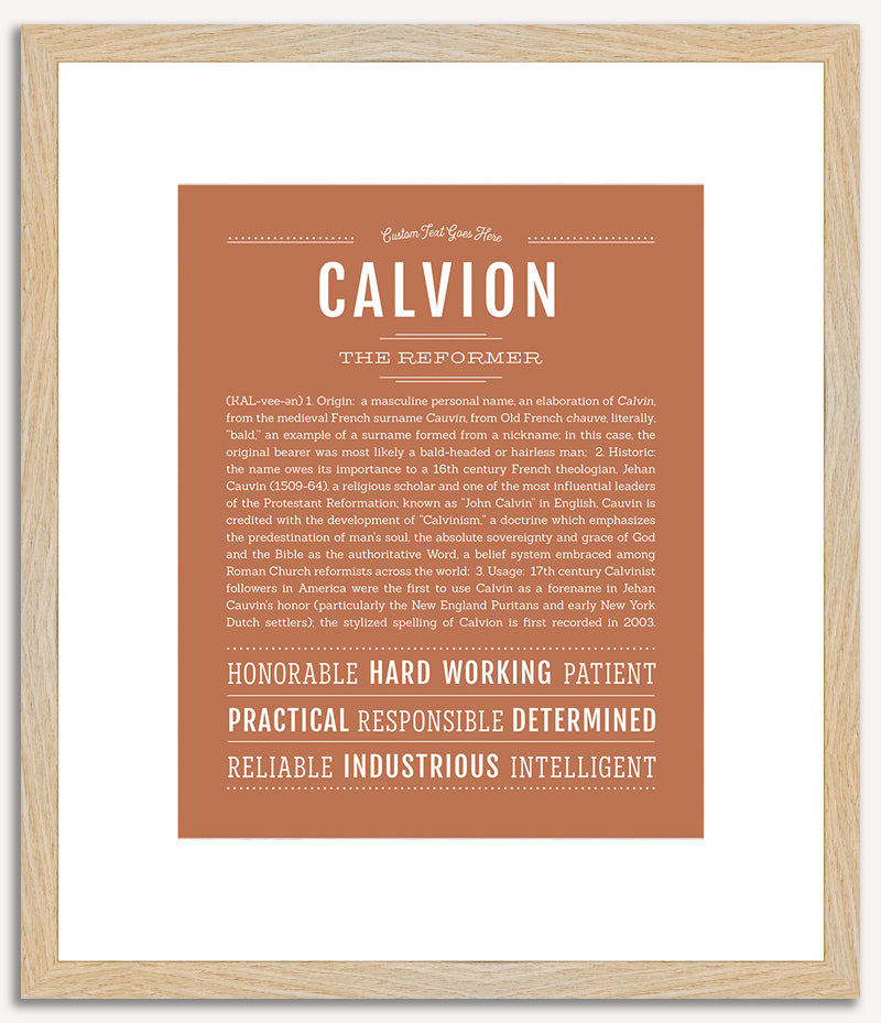 Calvion | Name Art Print