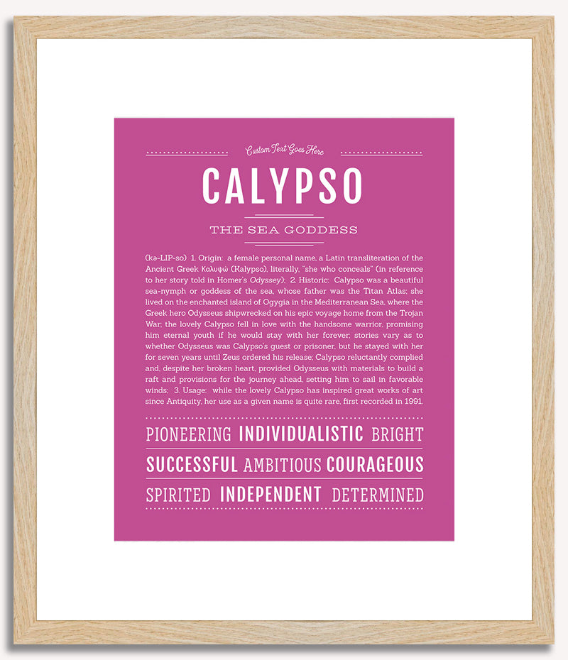 Calypso | Name Art Print