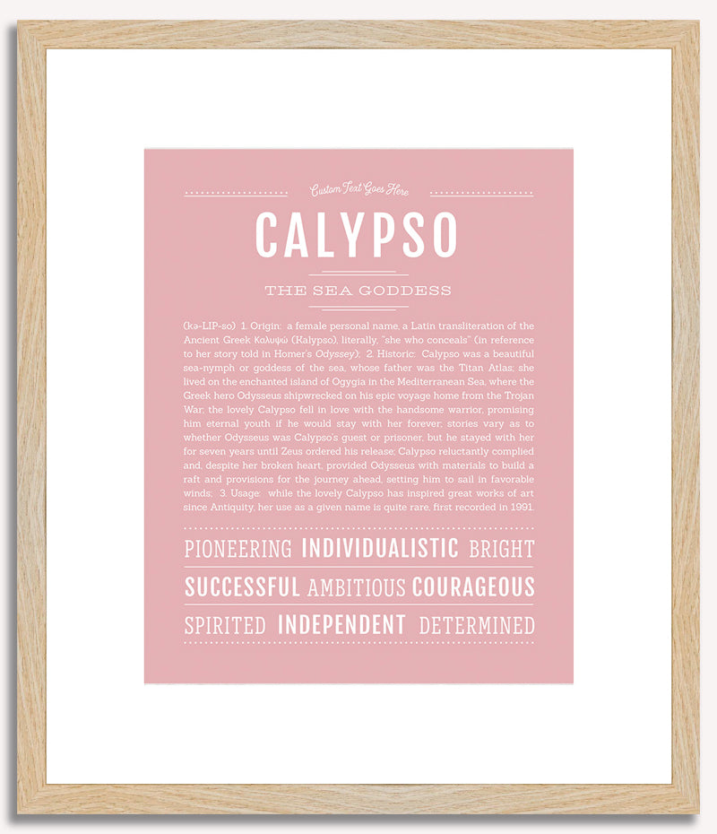 Calypso | Name Art Print