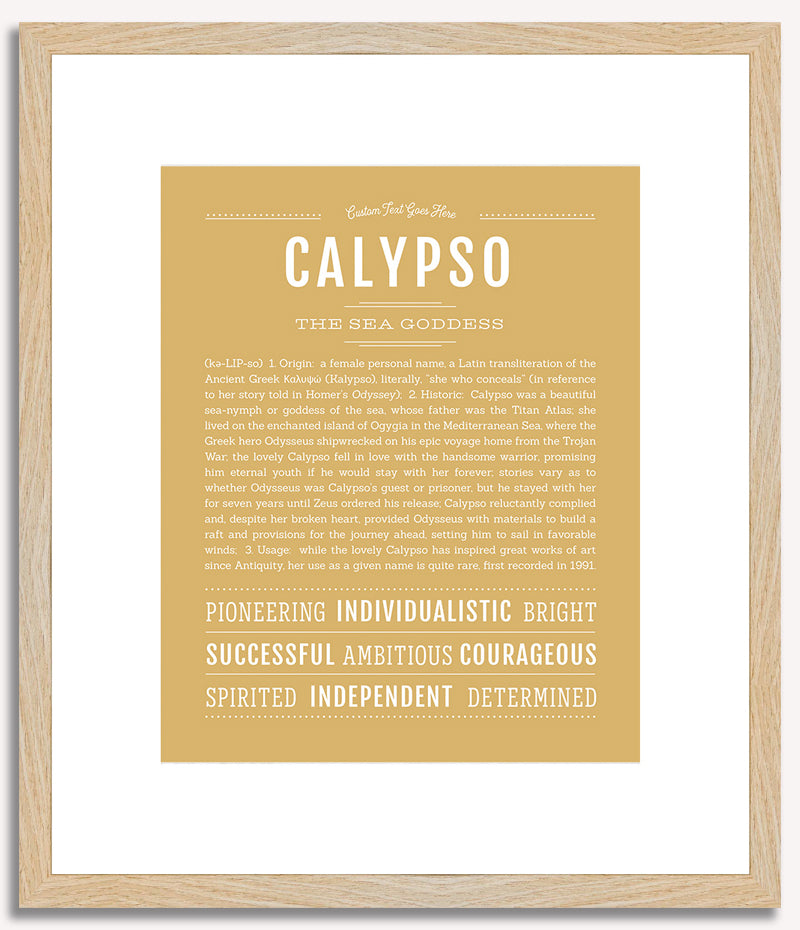 Calypso | Name Art Print