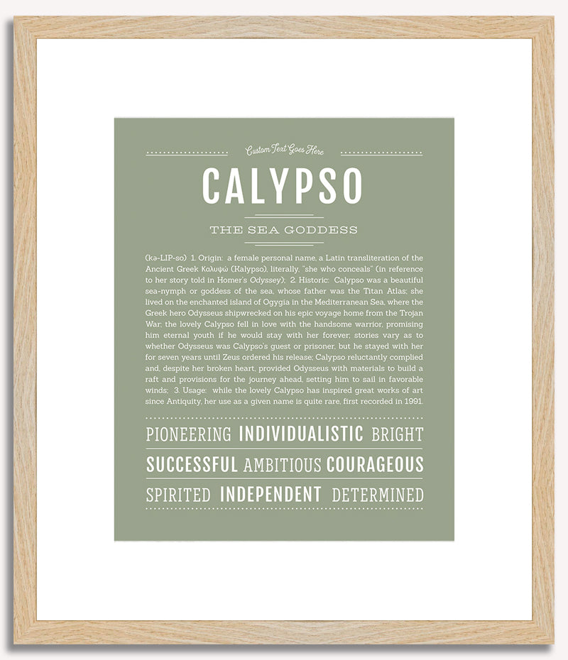 Calypso | Name Art Print