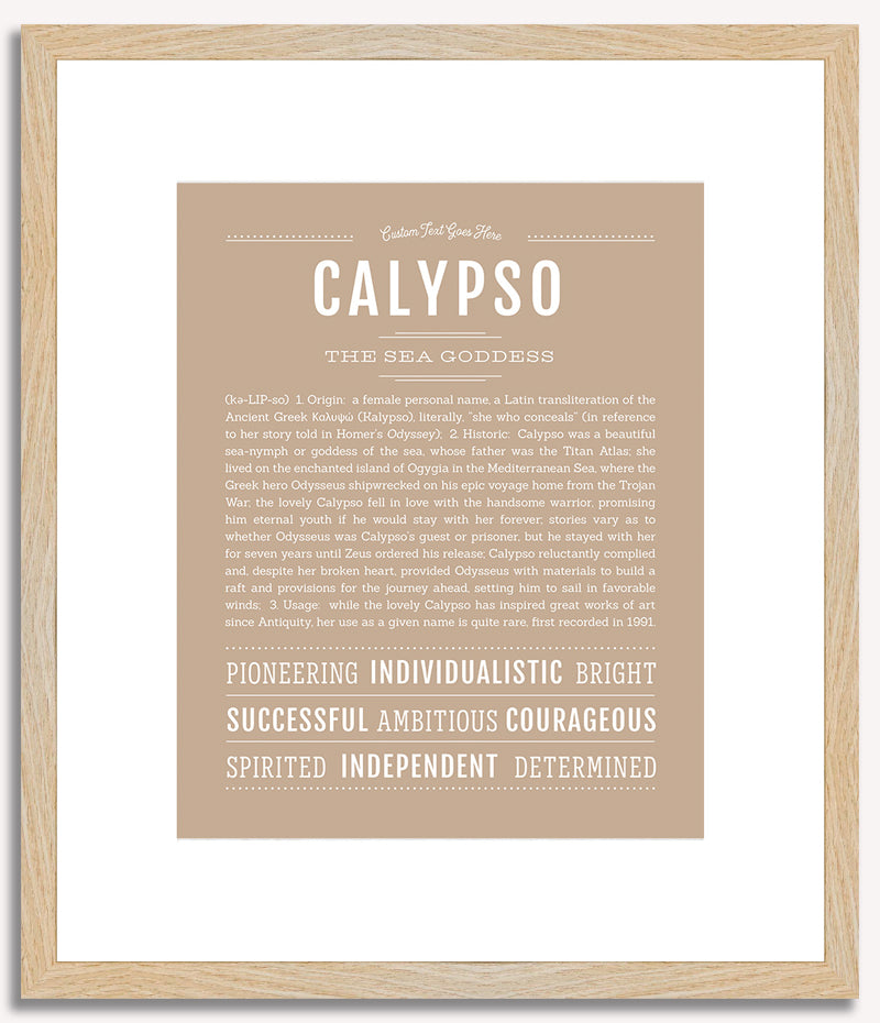 Calypso | Name Art Print