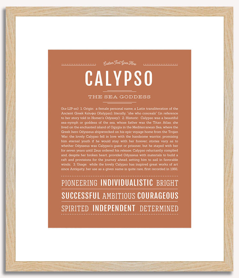 Calypso | Name Art Print