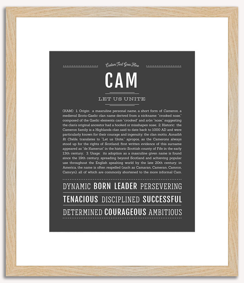 Cam | Name Art Print