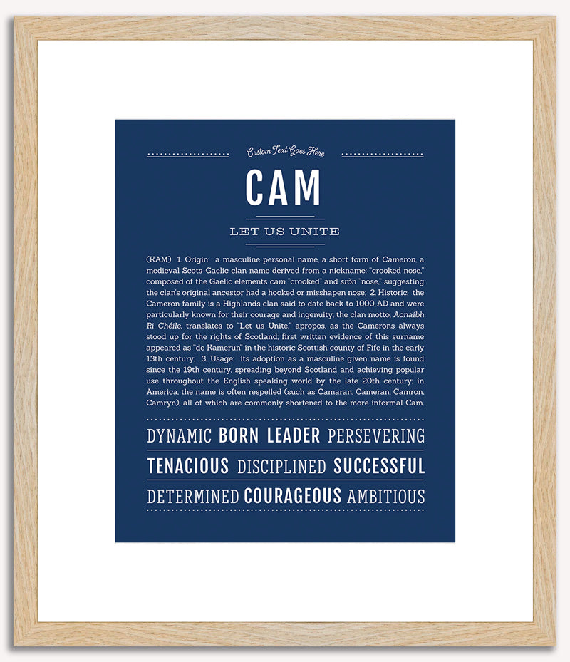 Cam | Name Art Print