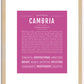 Cambria | Name Art Print