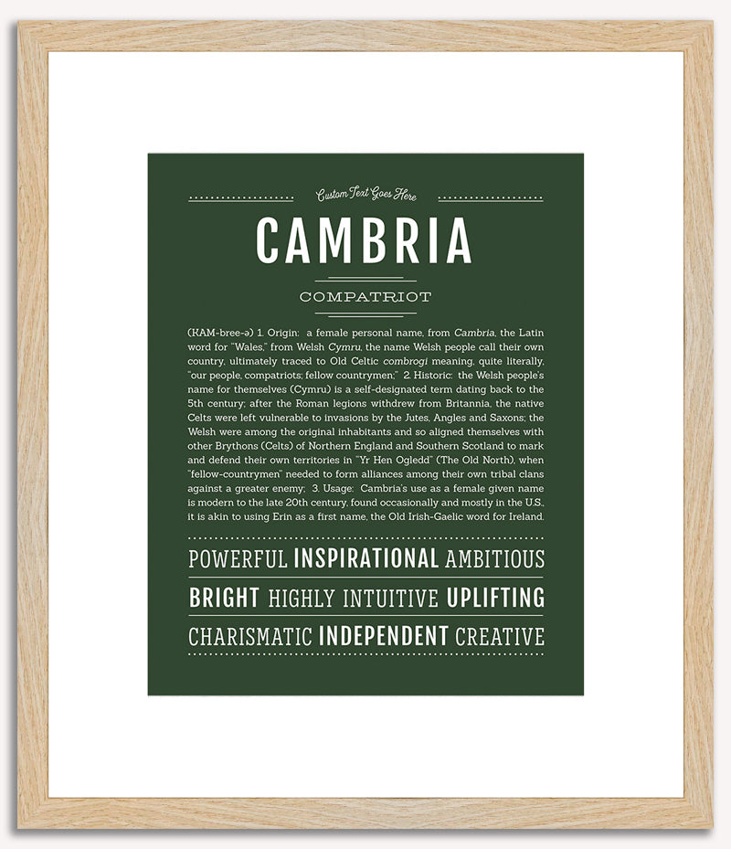 Cambria | Name Art Print