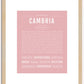 Cambria | Name Art Print