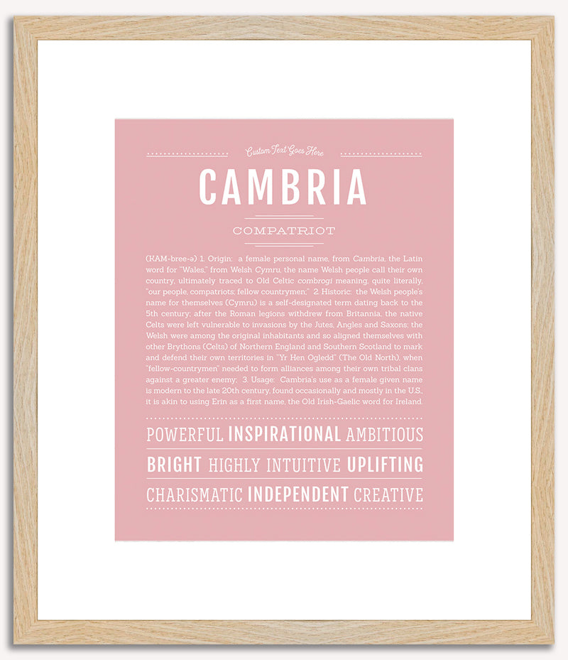 Cambria | Name Art Print