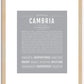 Cambria | Name Art Print