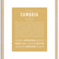 Cambria | Name Art Print