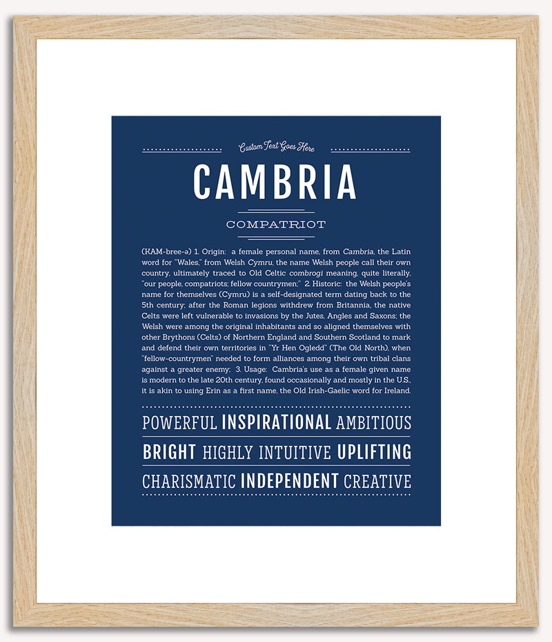 Cambria | Name Art Print