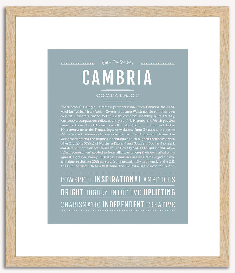 Cambria | Name Art Print