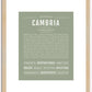 Cambria | Name Art Print