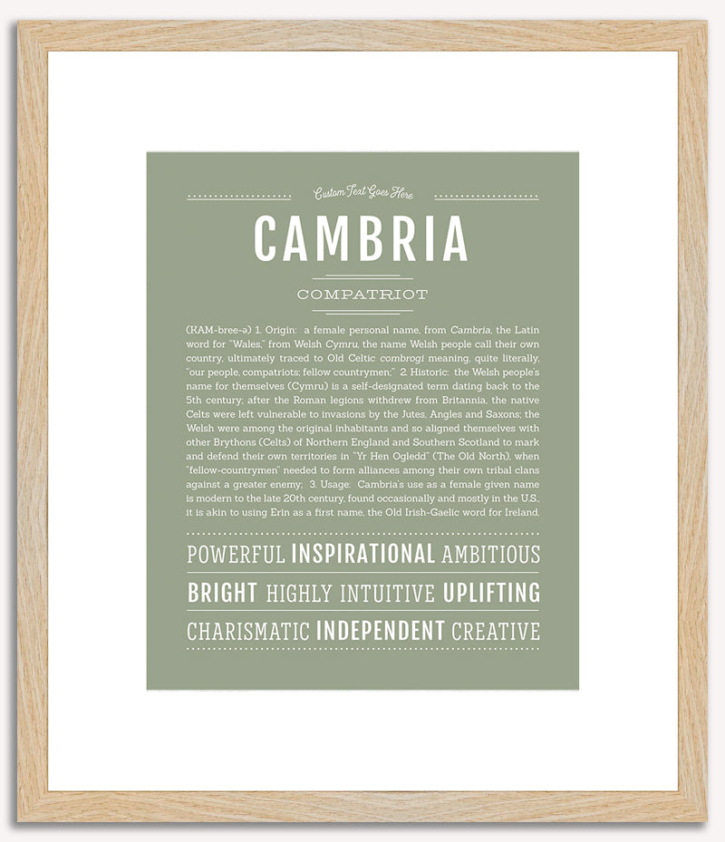 Cambria | Name Art Print