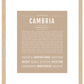 Cambria | Name Art Print