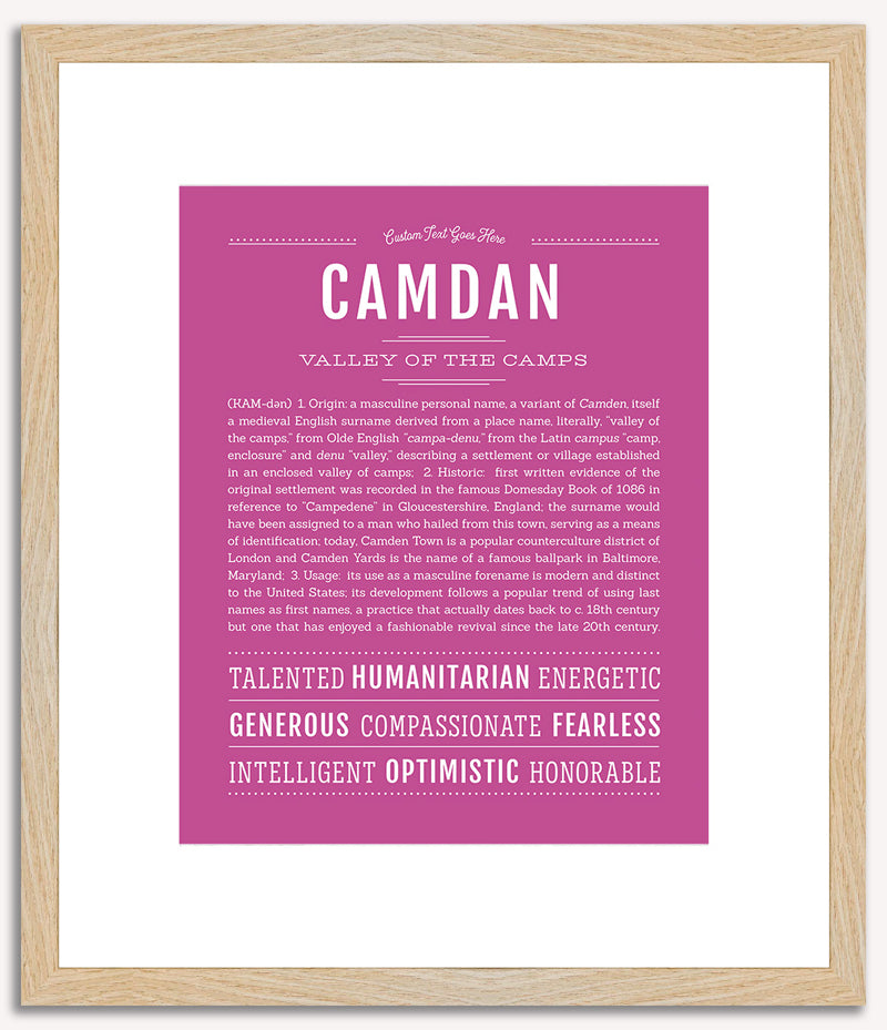 Camdan | Name Art Print