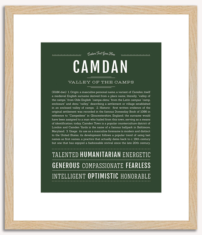 Camdan | Name Art Print